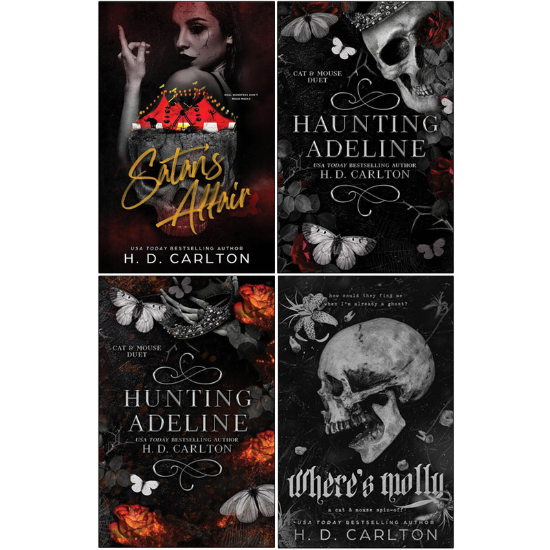 H. D. Carlton Collection 4 Books Set(Satan's Affair,Haunting Adeline International Edition: Cat & Mouse Duet & More)