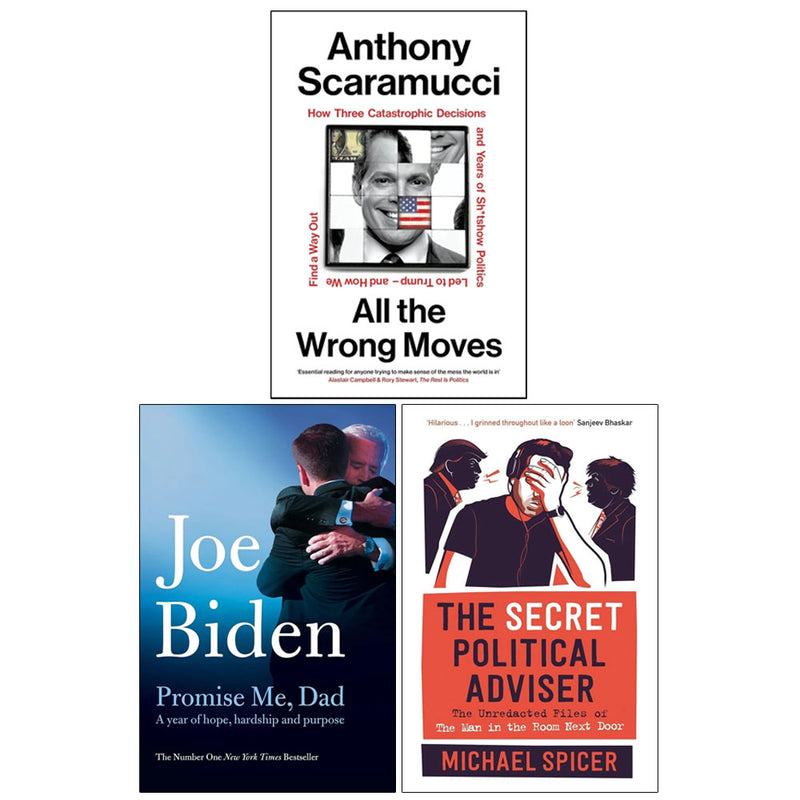 All the Wrong Moves & Promise Me, Dad 3 Books Collection Set - Non Fiction - Mixed Format