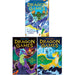 Paperback copy of Dragon Games Series 3-Volume Collection by Maddy Mara, featuring colorful cover artwork from the Scholastic fiction series.