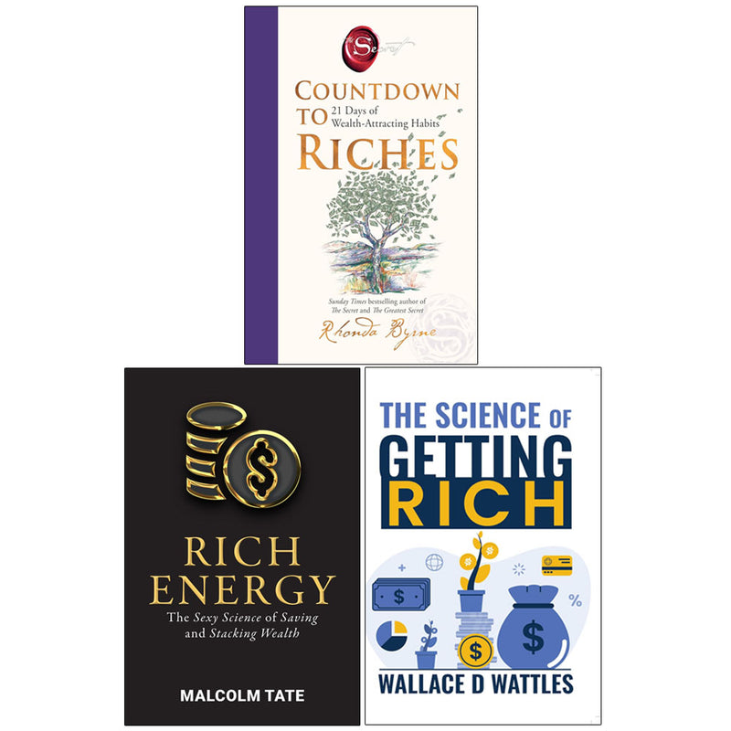 The Science of Getting Rich, Countdown to Riches & More 3 Books Collection Set - Non Fiction - Mixed Format