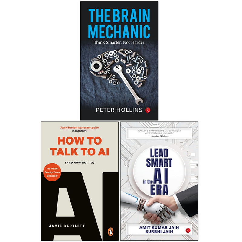 How To Talk To AI, Lead Smart In The AI Era, The Brain Mechanic 3 Books Collection Set - Non Fiction - Paperback