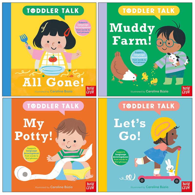 Toddler Talk Series 4 Books Collection Set by Carolina Búzio - Fiction - Board Book