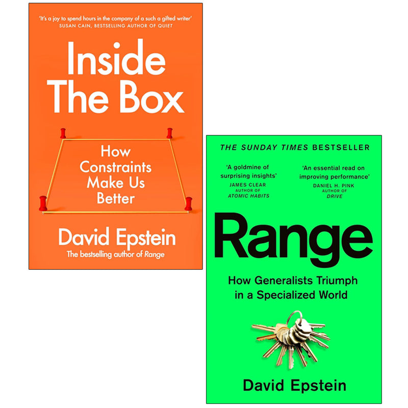 Range & Inside The Box 2 Books Collection Set By David Epstein - Non Fiction - Mixed Format