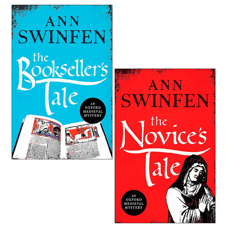 Oxford Medieval Mysteries Series 2 books set by Ann Swinfen, featuring The Bookseller's Tale and The Novice's Tale in a Canelo Adventure collection.