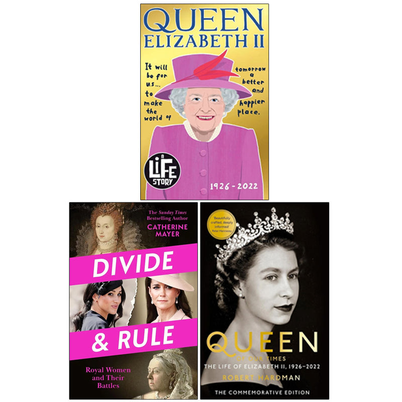 Queen Elizabeth II Queen of Our Times, Divide and Rule 3 Books Collection Set - Non Fiction - Mixed Format