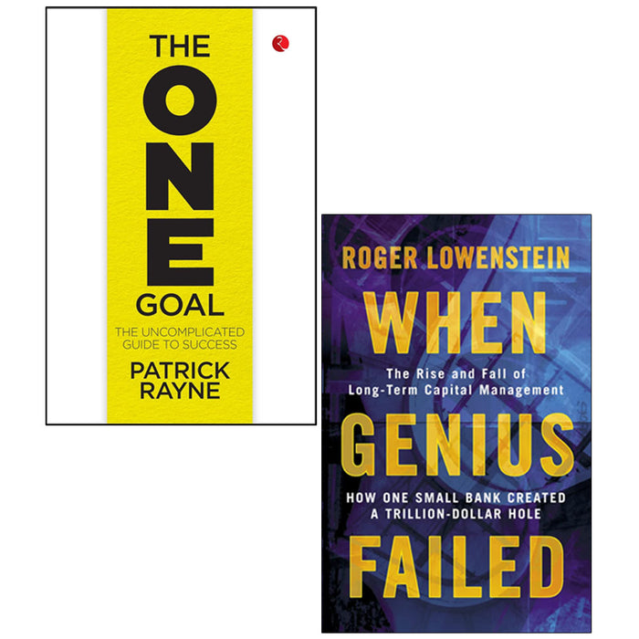 THE ONE GOAL, When Genius Failed 2 Books Collection Set - The Book Bundle