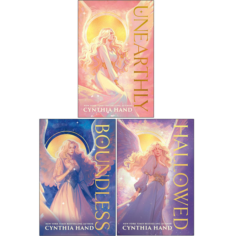 Unearthly Series 3-book collection by Cynthia Hand, young adult paperback set featuring book covers and titles.