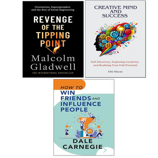 Revenge Tipping Point, How Win Friends Influence, Creative Mind And Success 3 Books Collection Set - The Book Bundle