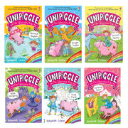 Unipiggle the Unicorn Pig Series 6 Books Collection Set by Hannah Shaw (Unicorn Muddle, Dragon Trouble, Mermaid Mayhem, Witch Emergency, Camping Chaos & Fairy Freeze) - The Book Bundle