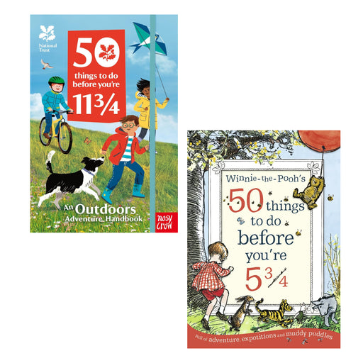 Winnie-the-Pooh's 50 things to do before you're 5 3/4 & 50 Things To Do Before You're 11 3/4 Collection 2 Books Set - The Book Bundle