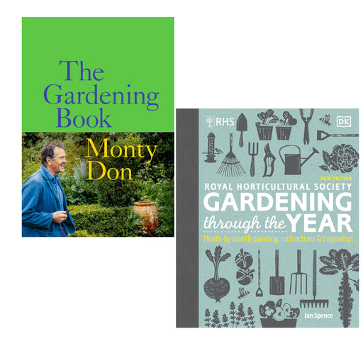 The Gardening Book: Monty Don & RHS Gardening Through the Year 2 Books Set (HB) - The Book Bundle