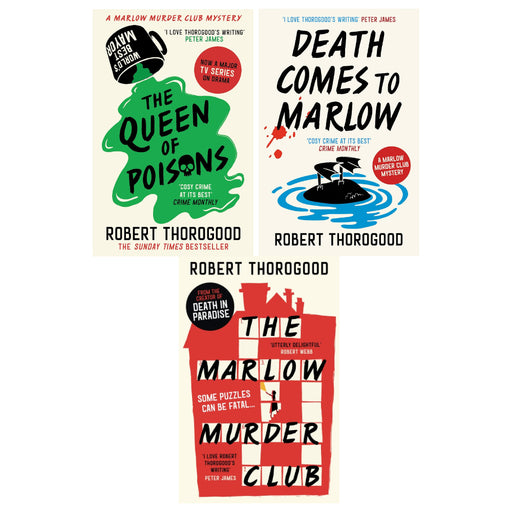 The Marlow Murder Club Series Collection 3 Books Set By Robert Thorogood (The Queen of Poisons (HB) The Marlow Murder Club & Death Comes to Marlow) - The Book Bundle
