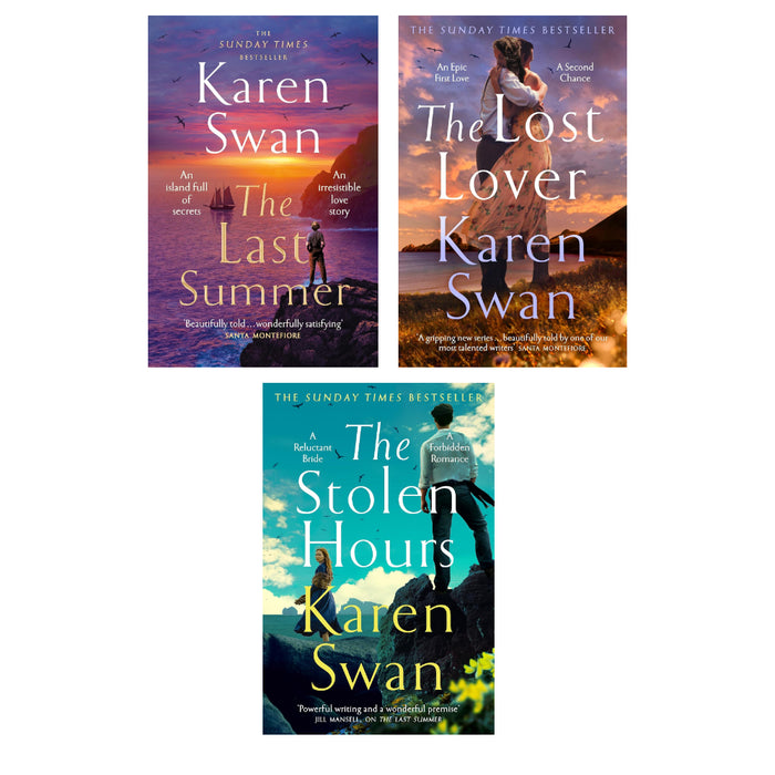 The Wild Isle 3 book series Set By Karen Swan (The Last Summer, The Stolen Hours, The Lost Lover (HB)) - The Book Bundle