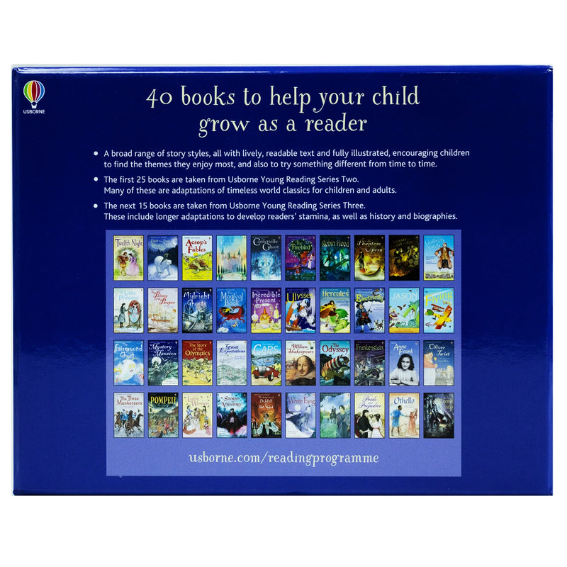 Usborne Reading Collection for Confident Readers 40 Books Collection Box Set by Usborne - Fiction - Box Set