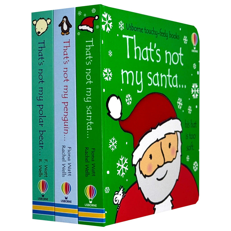 Usborne Thats Not My Christmas Collection 3 Books Set (That's not my Santa, Penguin & polar bear) - The Book Bundle