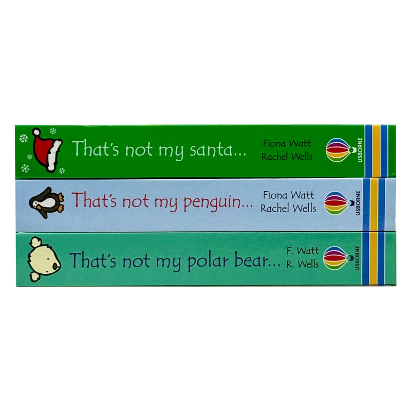 Usborne Thats Not My Christmas Collection 3 Books Set (That's not my Santa, Penguin & polar bear) - The Book Bundle