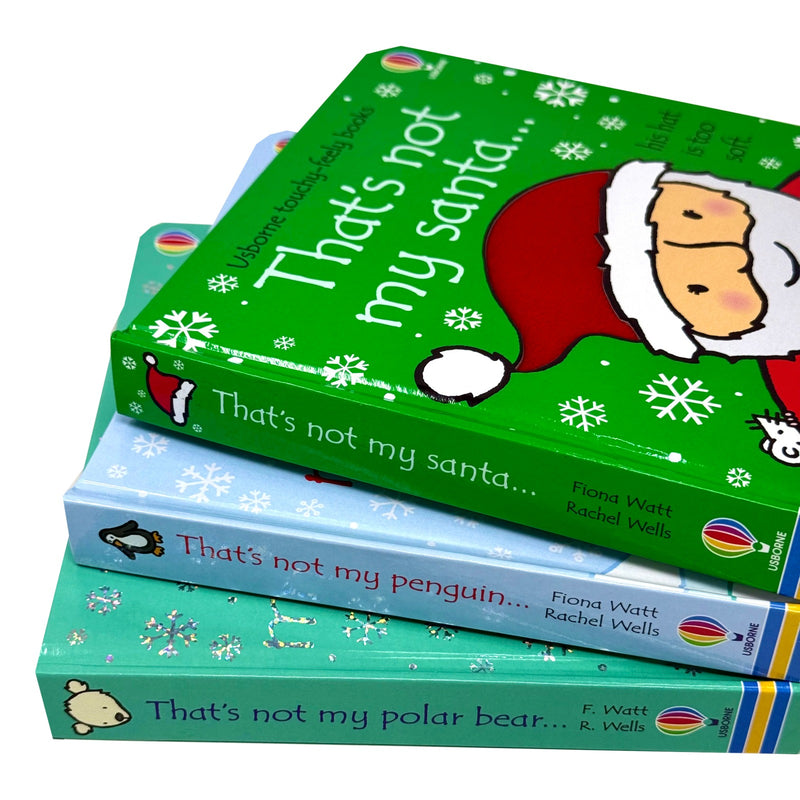 Usborne Thats Not My Christmas Collection 3 Books Set (That's not my Santa, Penguin & polar bear) - The Book Bundle
