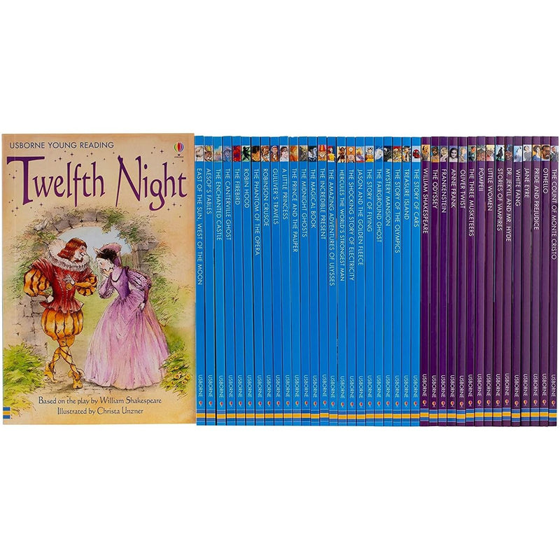 The Usborne Reading Collection for Confident Readers 40 Books Box Set - The Book Bundle