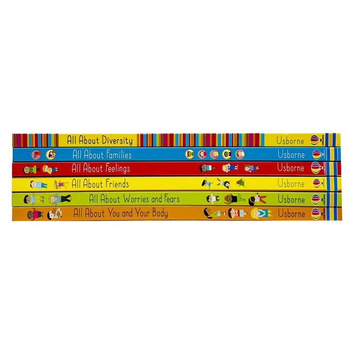 Usborne All About Feelings My First Books 6 Books Set By Felicity Brooks (All About Feelings) - The Book Bundle