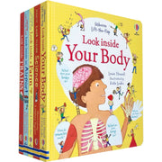 Usborne Lift the Flap Look Inside 5 Books Collection Set - The Book Bundle