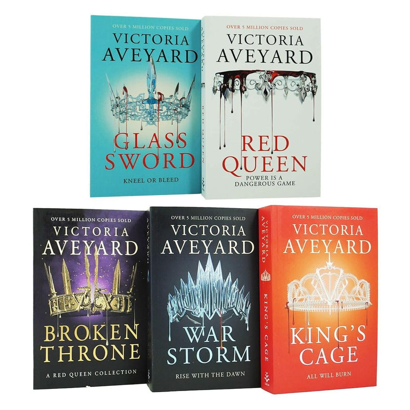 Red Queen 5-Book Complete Collection Set by Victoria Aveyard - Young Adult - Paperback