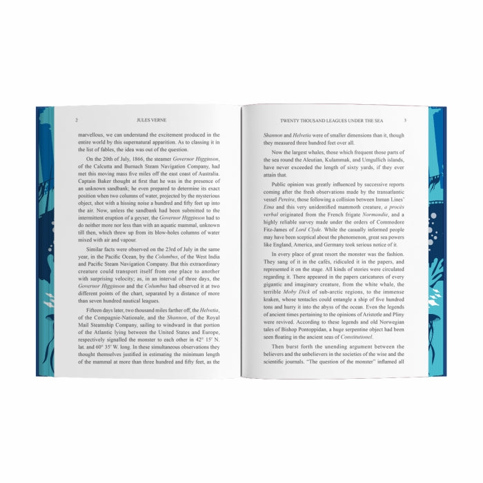 Twenty Thousand Leagues Under The Sea by Jules Vernes - Fiction - Hardback
