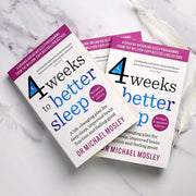 Cover image of "4 Weeks to Better Sleep" by Dr. Michael Mosley, paperback nonfiction book on improving sleep.