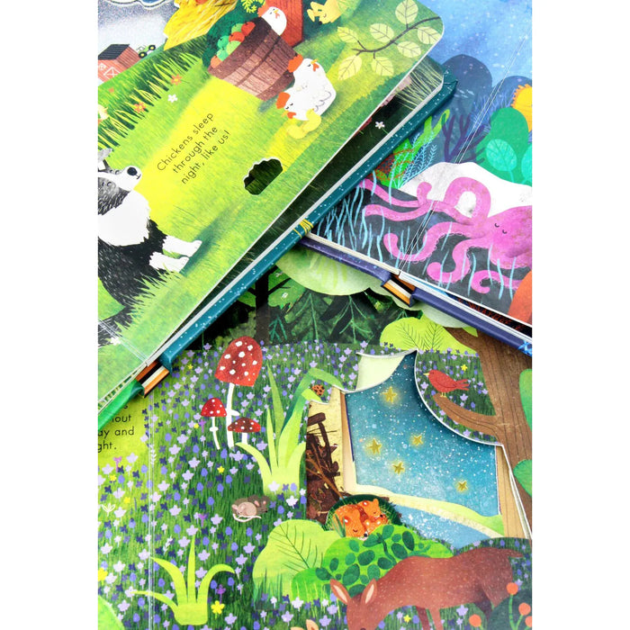 Peep Inside Goodnight World Little Explorers Series 3 Books Collection Box Set By Little Tiger - The Book Bundle