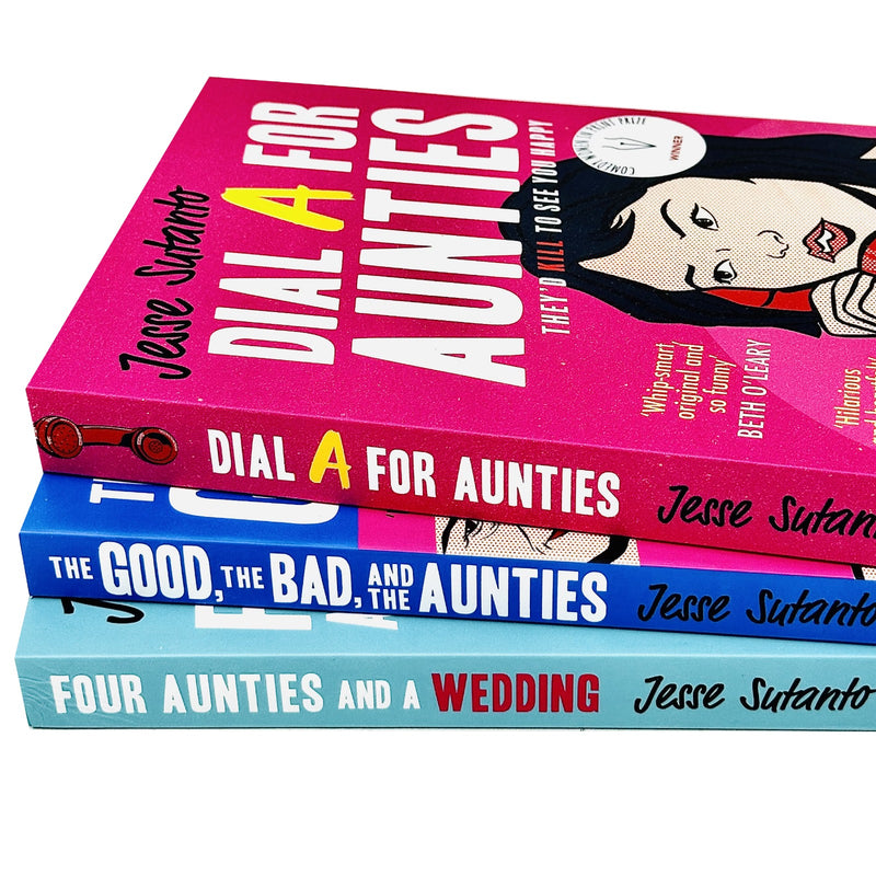 Aunties Series 3 Books Collection Set By Jesse Sutanto (Dial A For Aunties) - The Book Bundle