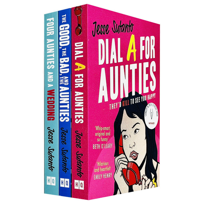 Aunties Series 3 Books Collection Set By Jesse Sutanto (Dial A For Aunties) - The Book Bundle