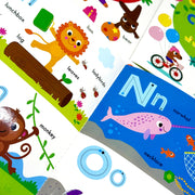Sandcastle Books Wipe Clean Get Ready For School Activity Pack with 4 books and pen, featuring colorful educational pages for young learners.