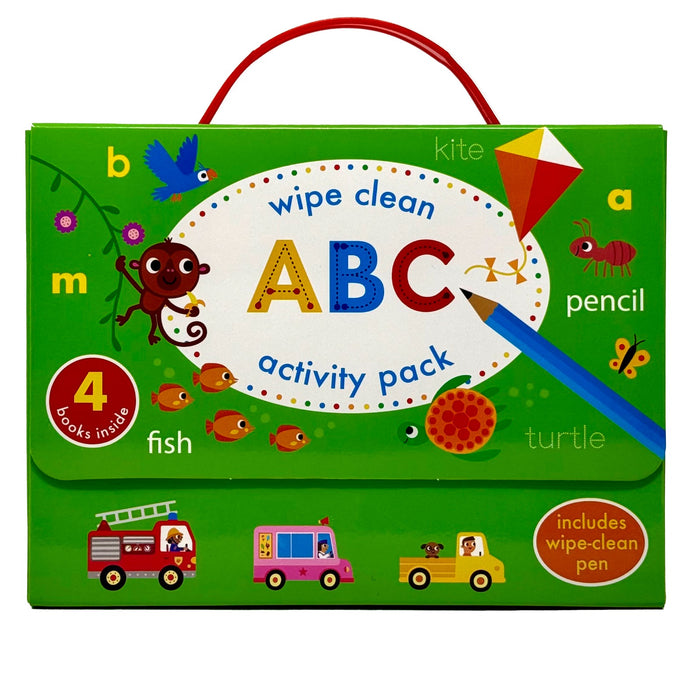 Wipe Clean ABC Activity Pack Collection 4 Books Set (with pen) - The Book Bundle