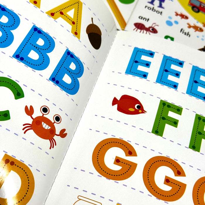 Wipe Clean ABC Activity Pack Collection 4 Books Set (with pen) - The Book Bundle