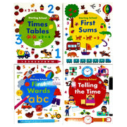 Wipe Clean Starting School Activity Pack Collection 4 Books Set (with pen) - The Book Bundle