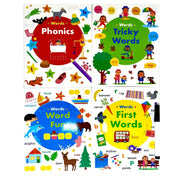 Wipe Clean Words Activity Pack Collection 4 Books Set (with pen) - The Book Bundle