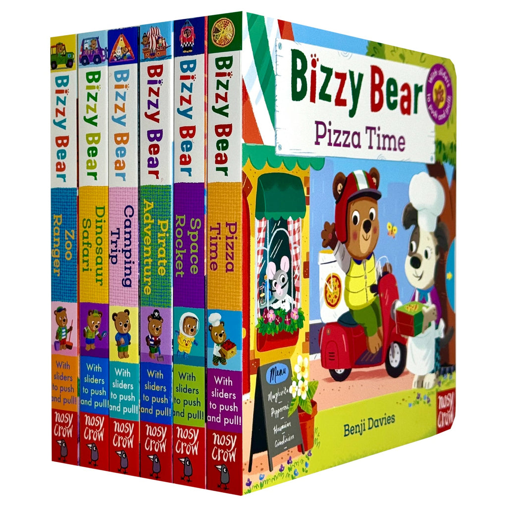 Bizzy Bear: Series 2 Collection 6 Board Books Set by Benji Davies