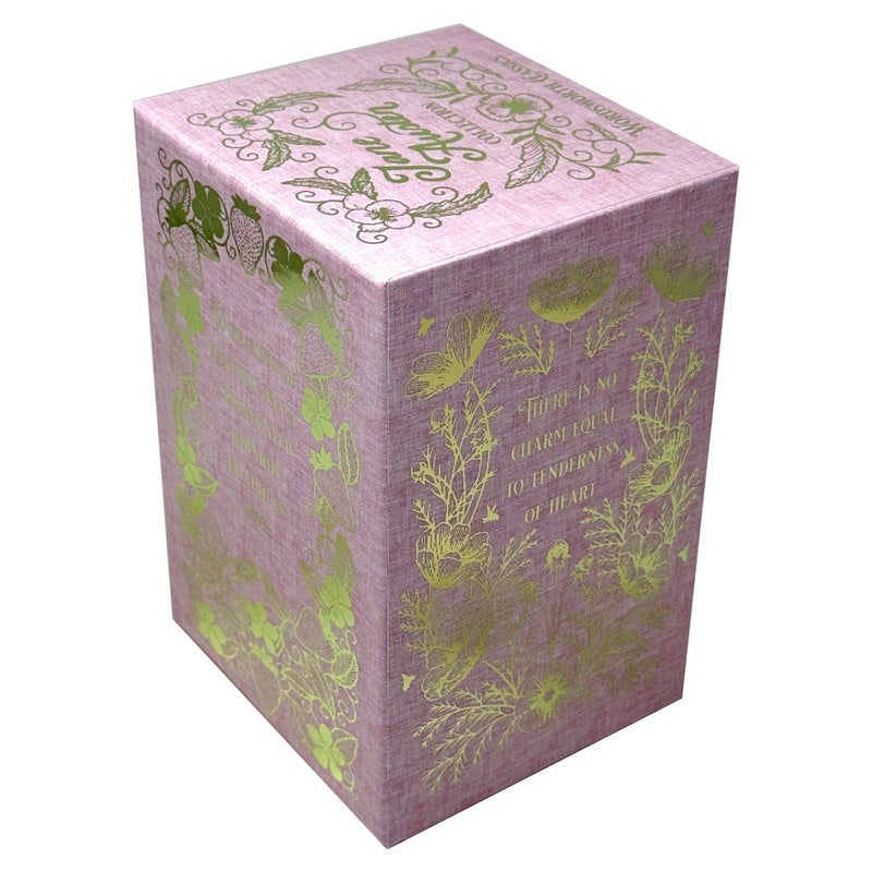 Seven-book box set of Jane Austen classics by Wordsworth Editions, featuring elegant covers and vintage-style spines.