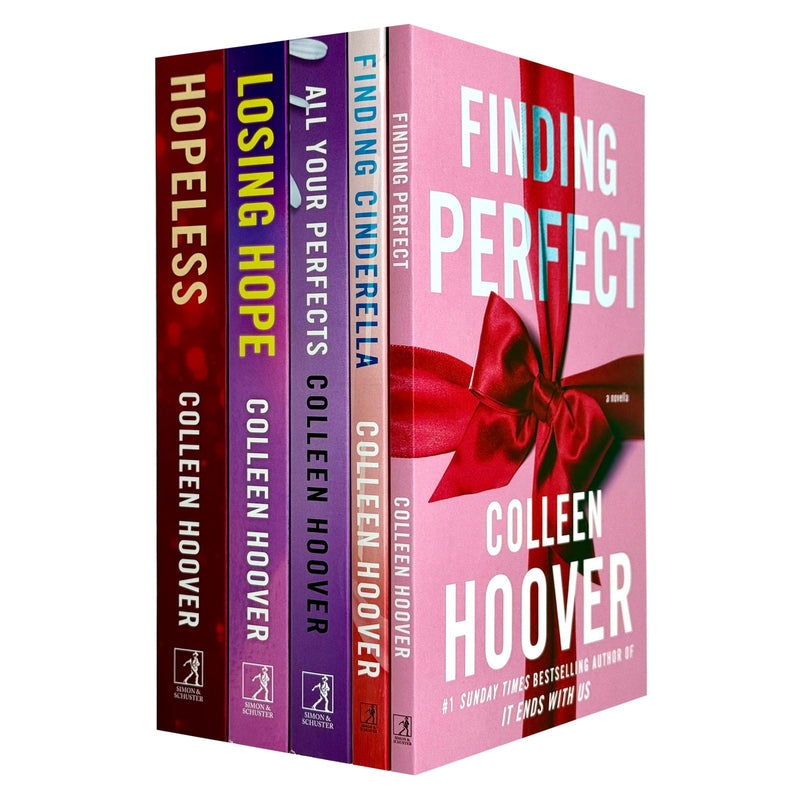 Five paperback collection of Colleen Hoover's Hopeless Series by Simon & Schuster UK, featuring book covers from the fiction set.