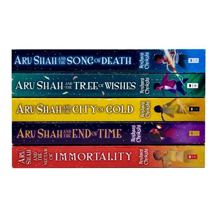 Pandava Rick Riordan Presents Aru Shah Series Books 1 - 5 Collection by Roshani Chokshi - The Book Bundle