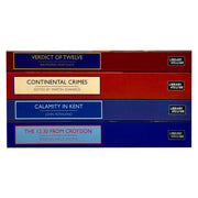 Set of four British Library Crime Classics paperbacks featuring works by Raymond Postgate and Freeman Wills Crofts.
