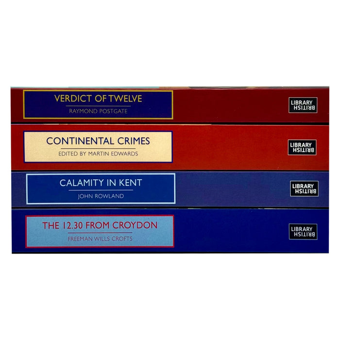 British Library Crime Classics Series Collection 4 Books Set (Calamity in Kent, Verdict of Twelve, Continental Crimes &amp; The 12.30 from Croydon) - The Book Bundle