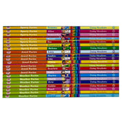 Rainbow Magic Series 21-book collection by Daisy Meadows, featuring colorful fantasy book covers from Orchard Books.