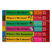 Felt flaps and mirror from Series 6 books collection by Ingela P Arrhenius, featuring colorful illustrations for ages 0-2 in a board book.