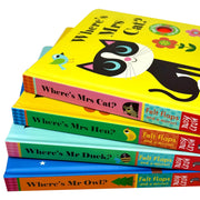 Felt Flaps Series 4 baby and toddler board books by Ingela P Arrhenius, featuring colorful illustrations for ages 0–2.