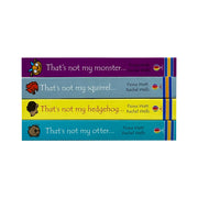 That's Not My Series 4 collection of Usborne board books by Fiona Watt, featuring colorful illustrations and textured pages for children.