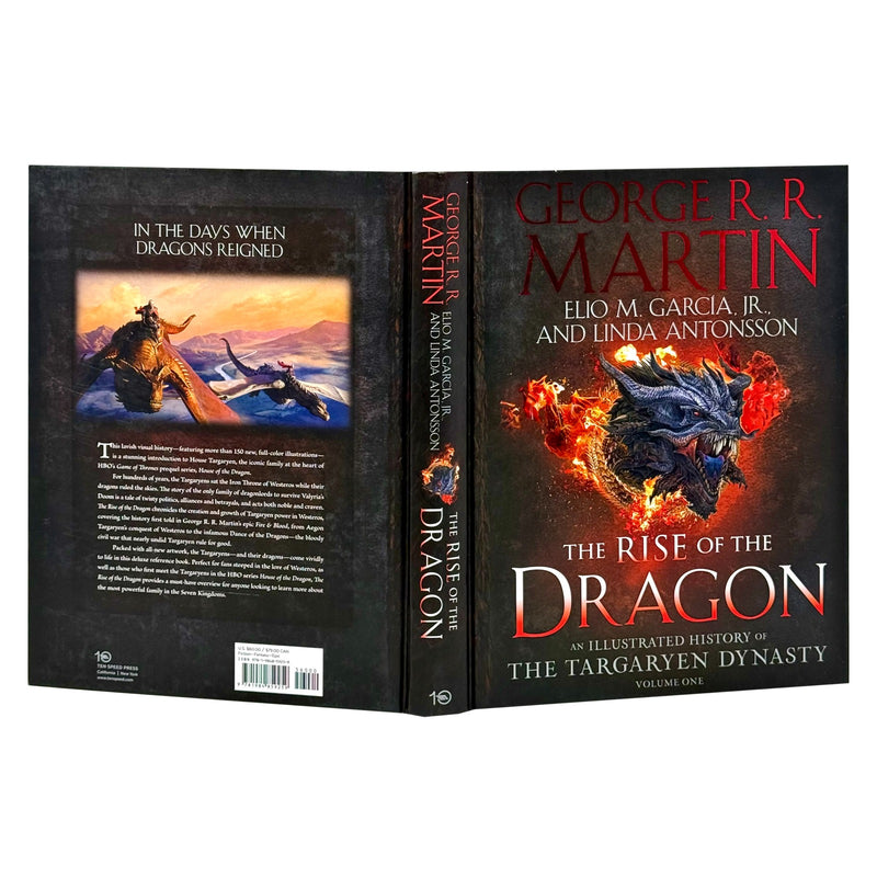 Hardback of "The Rise of the Dragon" by George R. R. Martin & Elio M. García Jr, featuring the book's illustrated cover.