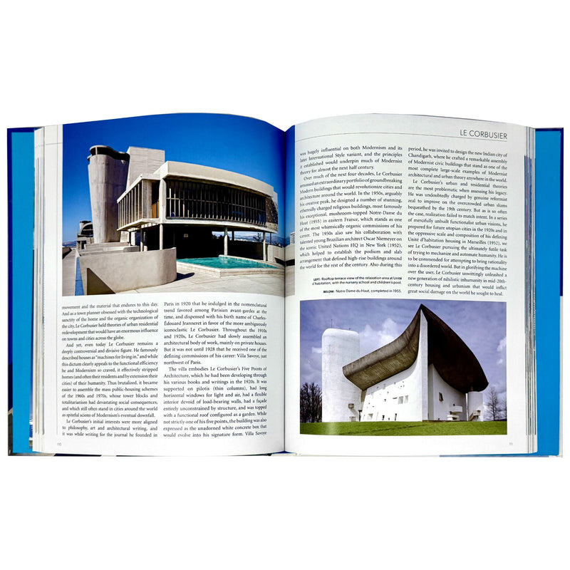Hardcover book titled "The 50 Greatest Architects" by Ike Ijeh, featuring architectural illustrations on the cover.