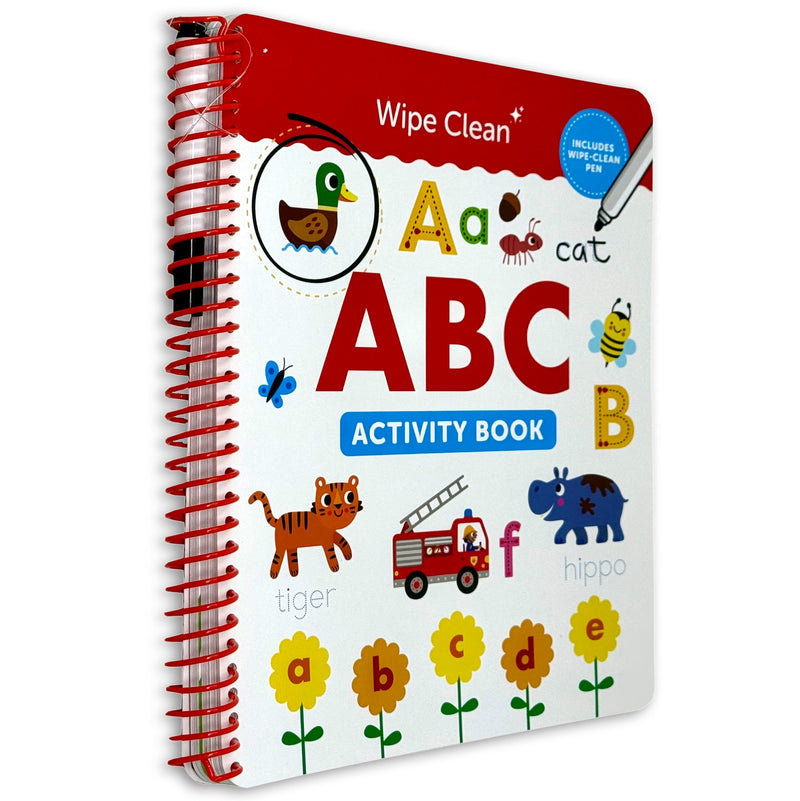 Wipe Clean ABC Activity Book: Alphabet Tracing and Letter Recognition by Sandcastle Books - Ages 3–5 - Paperback
