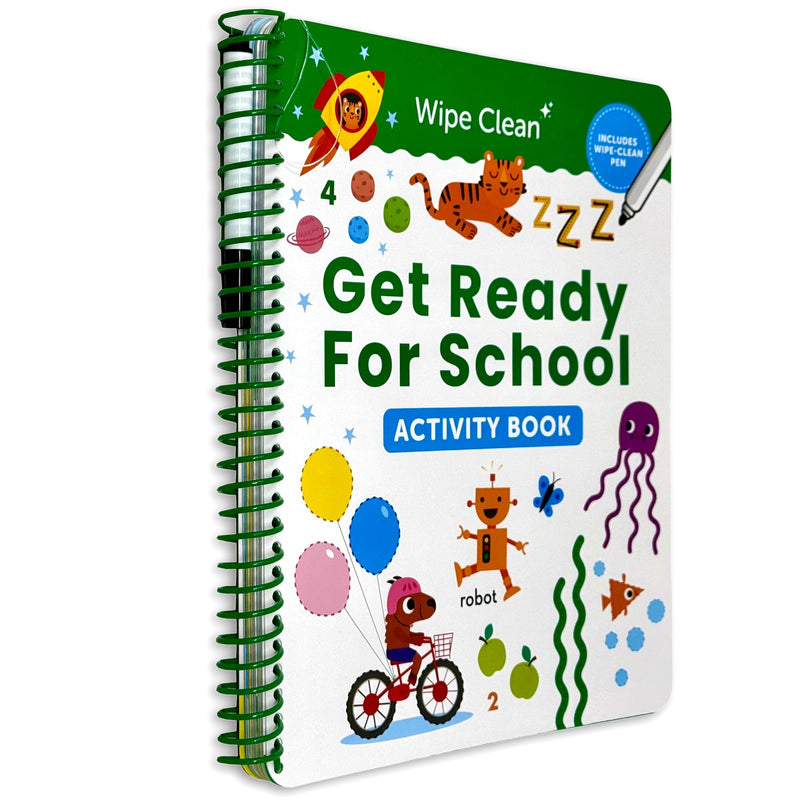 Wipe Clean Get Ready For School Activity Book by Sandcastle Books - Fiction - Paperback