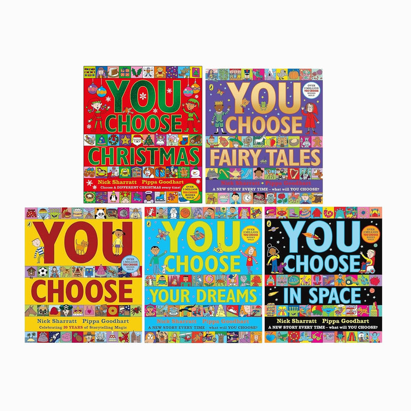 Pippa Goodhart You Choose Series 5 Books Collection Set (You Choose Christmas, You Choose, You Choose in Space)